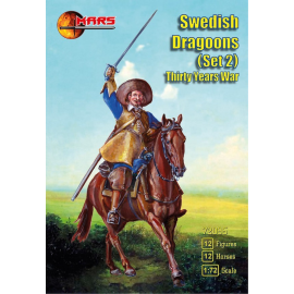 Figuras Dragones suecas (Set 2) Guerra de los Treinta Años