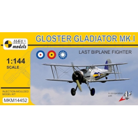 Gloster Gladiador Mk.I. Última biplano de combate (etiquetas para la RAF, AF de Bélgica, China Nacionalista AF)