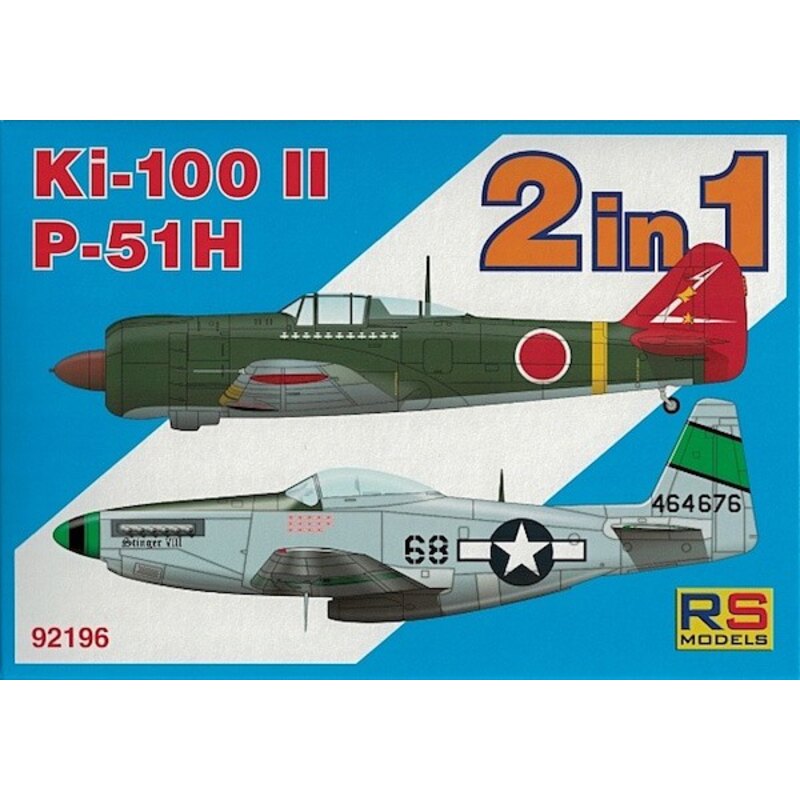 Kawasaki Ki-100-II y norteamericano P-51H Mustang .... dos kits de cuadro