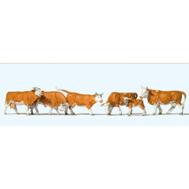 Conjunto de 6 vacas