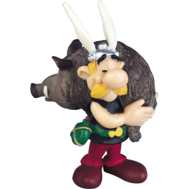 Figurita Astérix el Galo Minifigura Asterix con jabali 6 cm